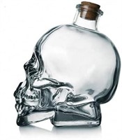 Skull Decanter, Glass, Cork Stopper, 750ml