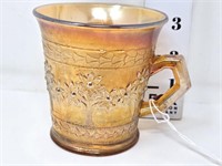 Orange Tree Marigold Carnival Glass Mug