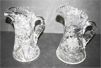 Crystal Semi-Cut Glass & Pin Wheel & Floral