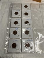 Pennies 1973, 1974, 1975, 1976, 1977