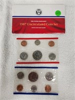 1987 US Mint Uncirculated Coin Set w/ Denver and
