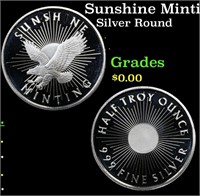 Sunshine Minting Half Troy Ounce .999 Fine Silver