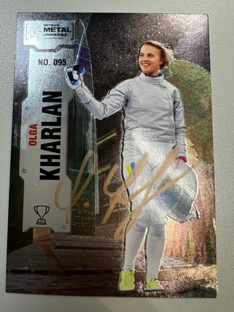 Olga Kharlan Signed Card with COA