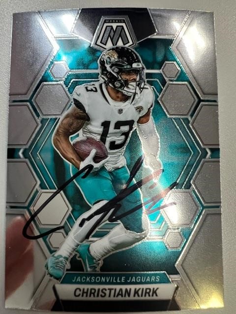 Jaguars Christian Kirk Signed Card with COA