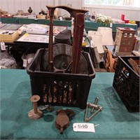 Basket, Shoe Lasts, Pulley, Hog Scraper, Etc.