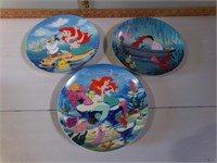 3 Little Mermaid collector plates