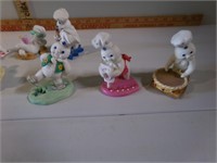 Pillsbury calendar, display board, 12 figurines &