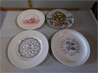 4 Collector plates, 2 from Freeport Illinois