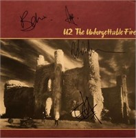 U2 signed "The Unforgettable Fire" album