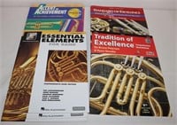 9 Lesson Books: 6 Horn in F, 3 French Horn,