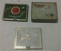 Tin cigarette boxes