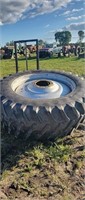 2 Firestone tractor Tires with rims