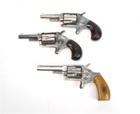 3-Lee Arms spur trigger revolvers .32 Rimfires: