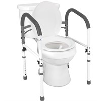 Vaunn Deluxe Folding Safety Toilet Rail, Adjustabl