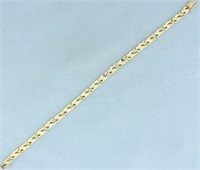 Diamond Cut Nugget Style Bracelet in 14K Yellow Go