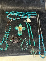 8 PC MISC JEWELRY