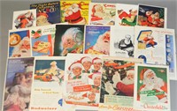 MAGAZINES & PAGES W/SANTA ADS