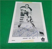Leonard Red Kelly SIGNED Photo Toronto Maple Leafs