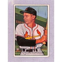 1952 Bowman Baseball Crease Free Hof Schoendienst