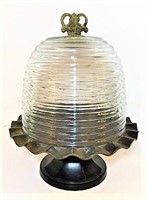 Beehive Glass Dome Cake Stand