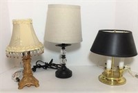 Three Accent Lamps