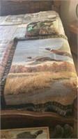 Pheasant Forever Throw Blanket and two Pillows