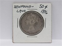 1896 Newfoundland 50 Cent Coin