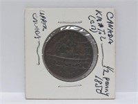 1850 Upper Canada 1/2 Penny