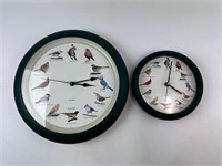 Vintage Bird Wall Clocks (Clock works but no chime