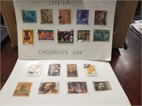 India 18 Different Stamps In Good Condition