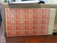 USA sheet of 25 mint stamps 3 cents 1957Scott 1086