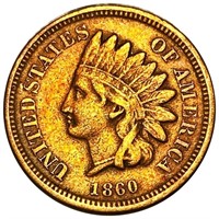 1860 Indian Head Penny NICELY CIRCULATED
