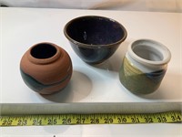 Signed Handmade Pottery pieces