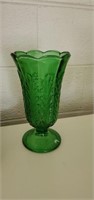 Bright green vase