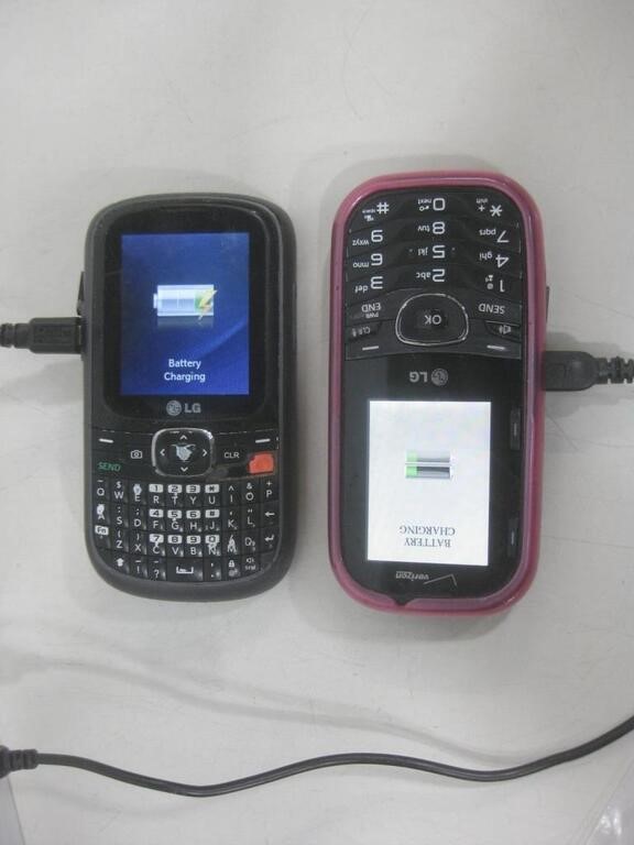 Two LG Phones Both Power On