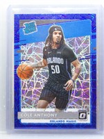 Cole Anthony 2020 Optic Blue Laser Rookie