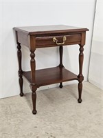 SIDE TABLE WITH DRAWER & SHELF