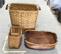 3 wicker baskets