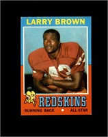 1971 Topps #115 Larry Brown EX to EX-MT+