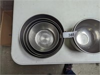 Nesting Stainless steel Mixing bowls