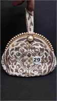 ROUND BEADED PURSE