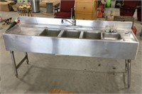 Stainless steel 3-Compartment sink