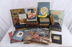 Vtg & Antique Books Table Lot