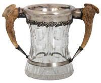 American Sterling & Cut Glass Trophy Cup
