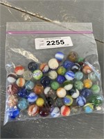 BAG OF ASSORTED MARBLES