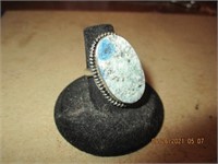 Agate Marked 925 Size 7 Ring (8.58g)