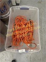 Five -- 50 ft extension Chords in bin