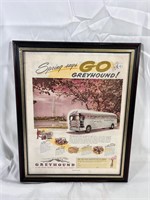 Vintage Greyhound Framed Picture