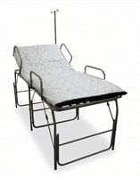 FSI Medical Field Cot with IV Pole: 83 in Lg, 33
