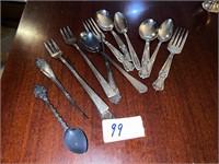 ANTIQUE FORKS AND SPOONS